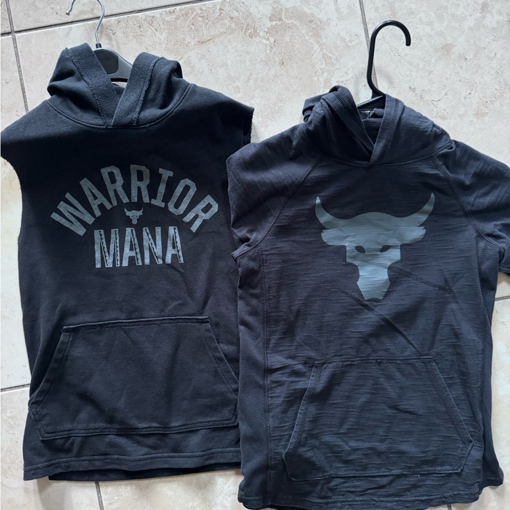 Under Armor The Rock Project Boys Youth Medium Hoodie 2 piece